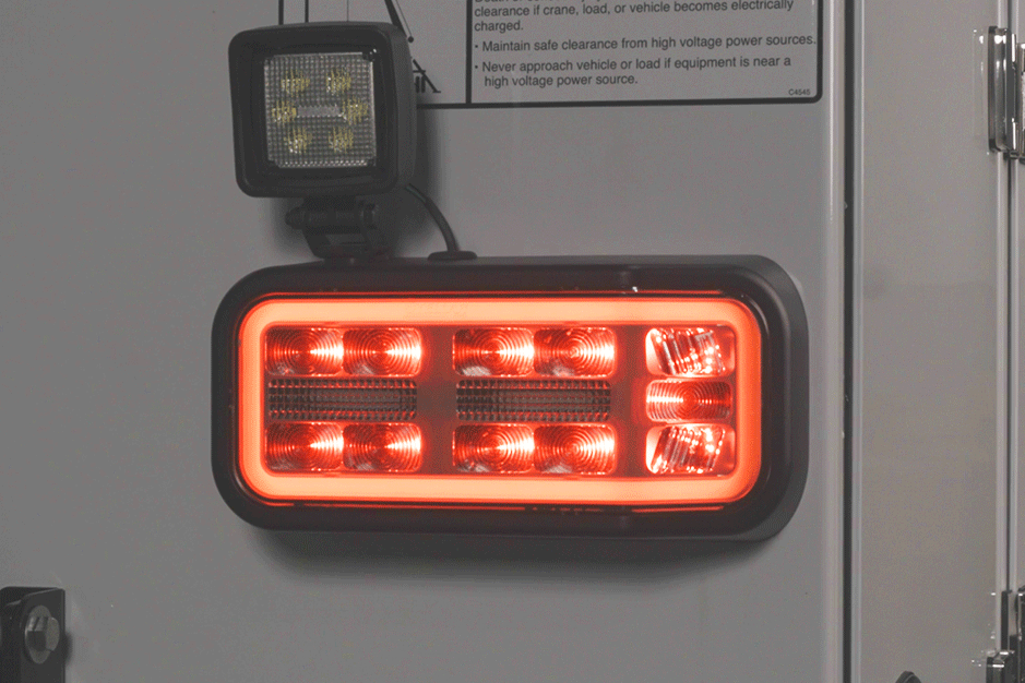 Gif of a tail light with light blinking left to right