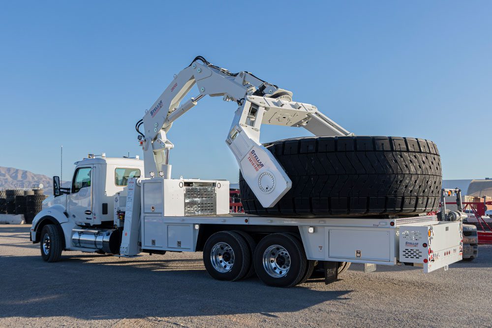Large OTR outside in a plains area