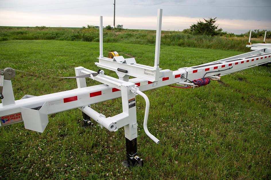 close up of IPT pole trailer from Stellar