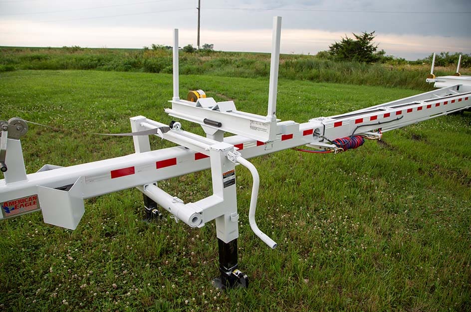 close up of an IPT pole trailer from Stellar