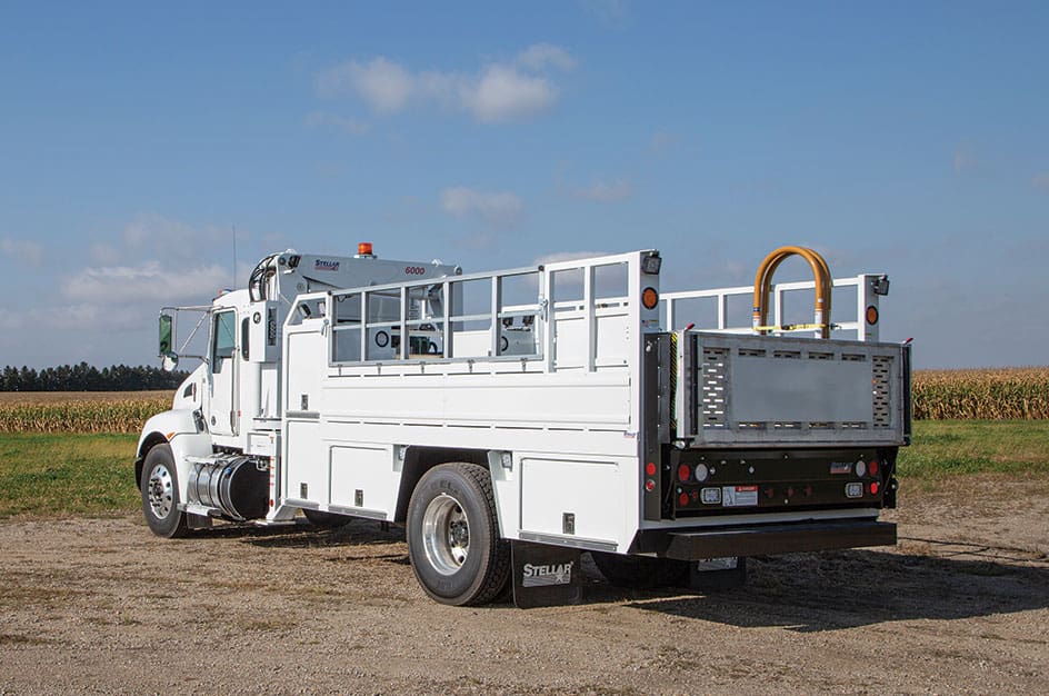 138 Mid-Size OTR Tire Service Truck, back-left view