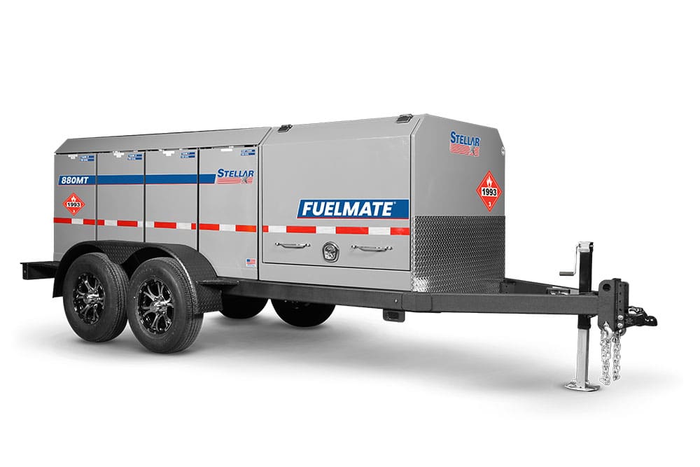 Side view of a 880MT FuelMate Multi-Tank Trailer from Stellar