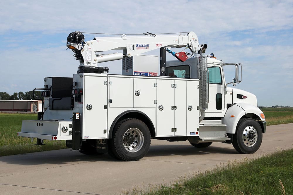 9621 Hydraulic Crane (TMAX 2 White Mechanic Truck Body)