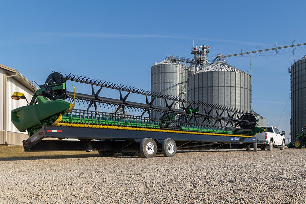 Bumper pull side view with mill in background
