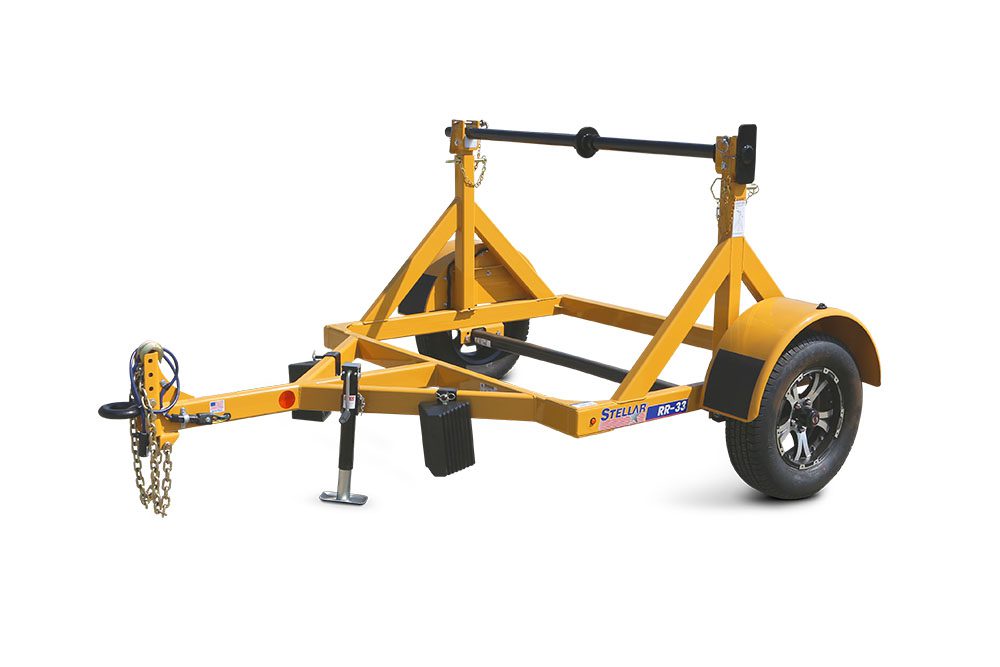 Stellar RR-33 Drop-On Single-Reel Utility Trailer with transparent background