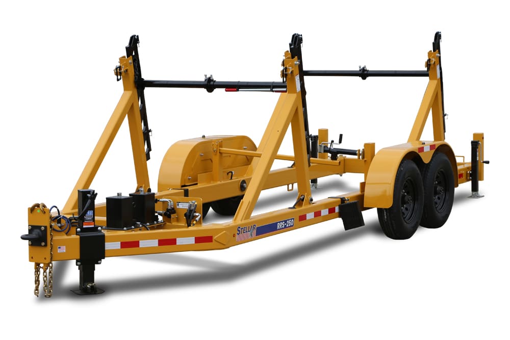 RRS-250 Two-Reel Self-Loading Cable Trailer