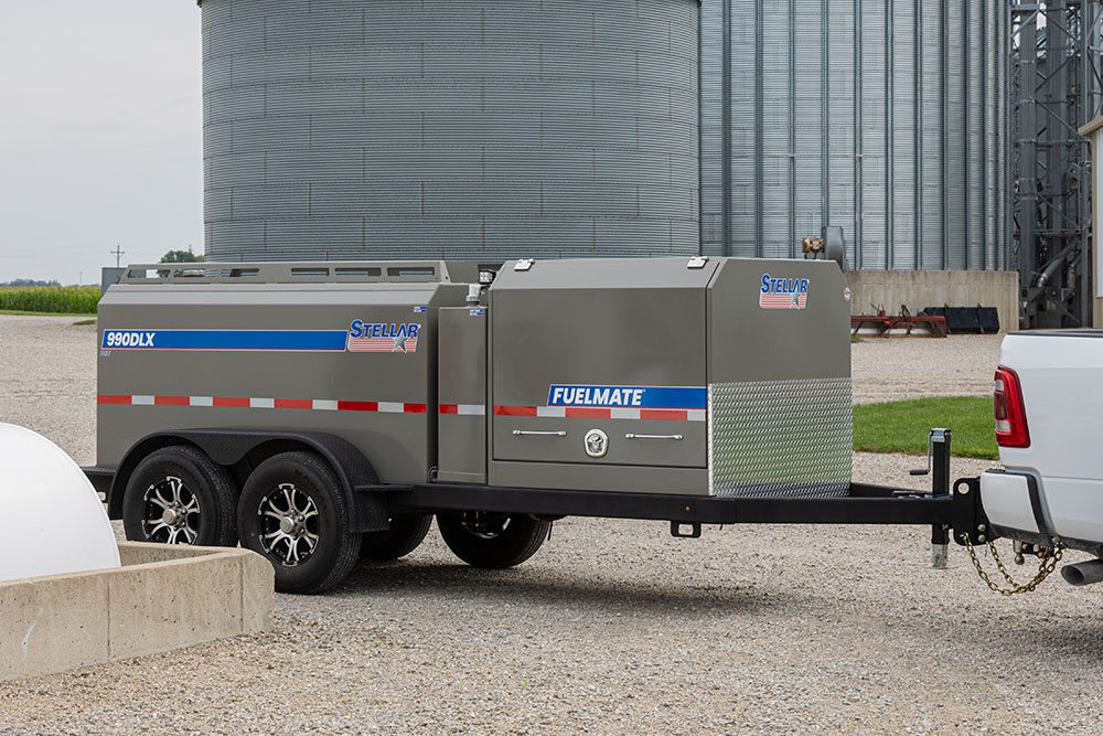 Fuelmate deluxe hitched side view