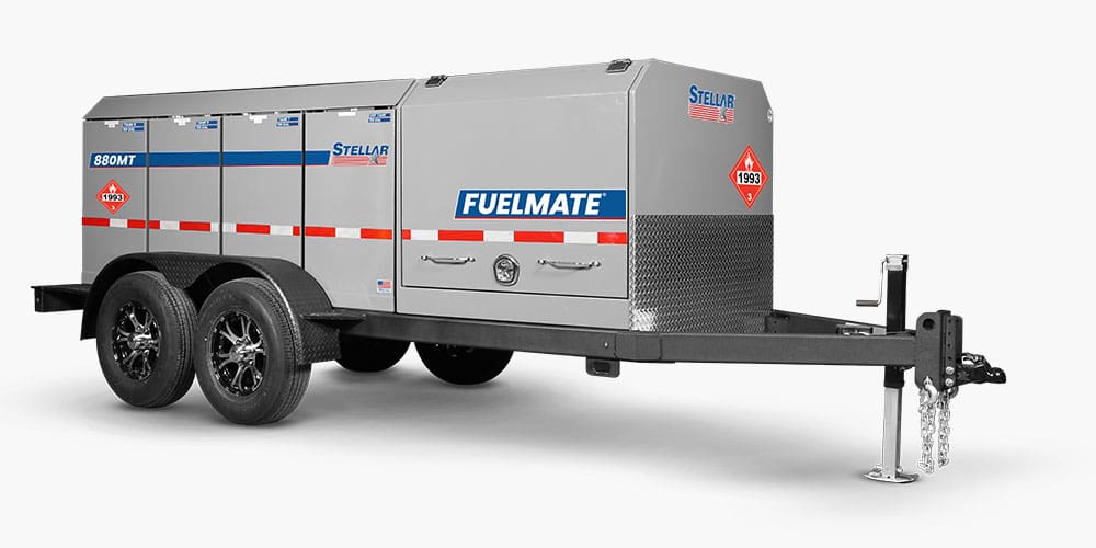 880MT FuelMate Fuel Trailer parked at an angle 