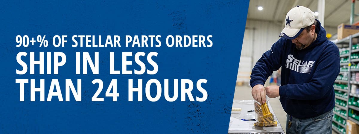 PDC Stellar Parts ordered ship in less than 24 hours