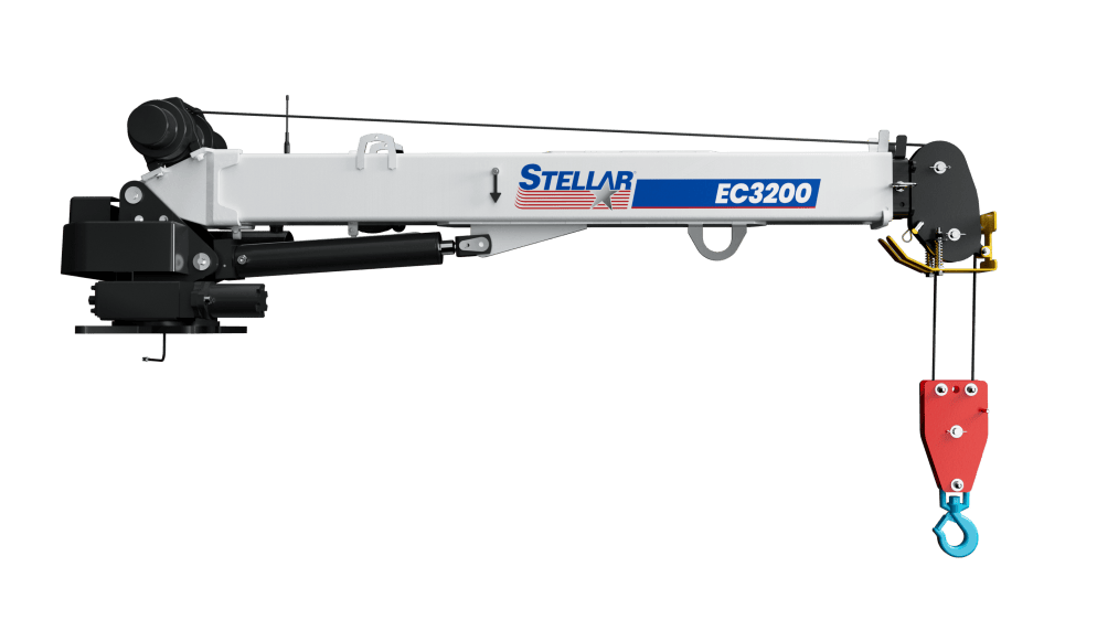 Side view of the EC3200 electric crane
