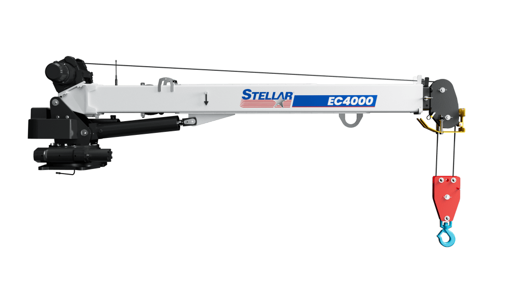 Side view of the EC4000 electric crane